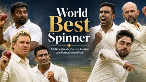 World Best Spinner collage featuring all-time greats and current leaders