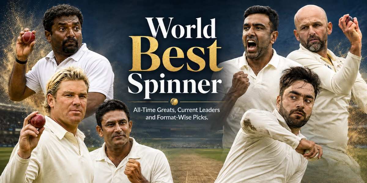 World Best Spinner collage featuring all-time greats and current leaders