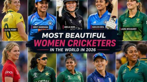 Most beautiful women cricketers in the world in 2026 featured in an international cricket collage